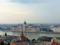 View of Hungarian Parliament Building from Scenic Route